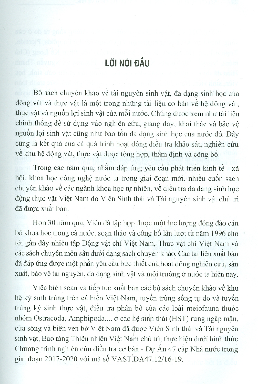 Tuyết Trùng Sống Tự Do Ở Rừng Ngập Mặn, Cửa Sông Và Biển Ven Bờ Việt Nam - Bộ Monhysterida, Araeolaimida Và Chromadorida (Bìa Cứng)