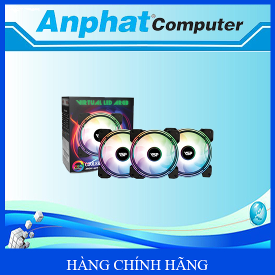 Bộ Kit 3 Fan VSP V306C LED ARGB - Hàng chính hãng