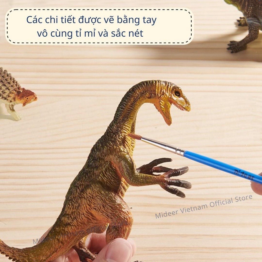 Mô hình khủng long mini cao su mềm Mideer Queen sized Simulated Dinosaur, jurassic world T-rex spinosaurus