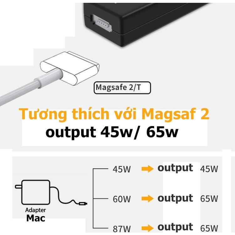 Cáp chuyển sạc Mag 1/2 ra cổng type-c 45w cho Táo, điện thoại, máy tính bảng - Hồ Phạm MPD328