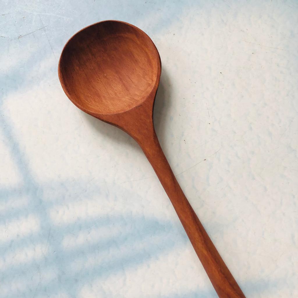 Thìa/Muỗng Gỗ Nhãn 20x3.5 cm, Thìa Ăn Cơm, Soup, Cháo, Phụ Kiện Bàn Ăn, Chụp Ảnh Decor