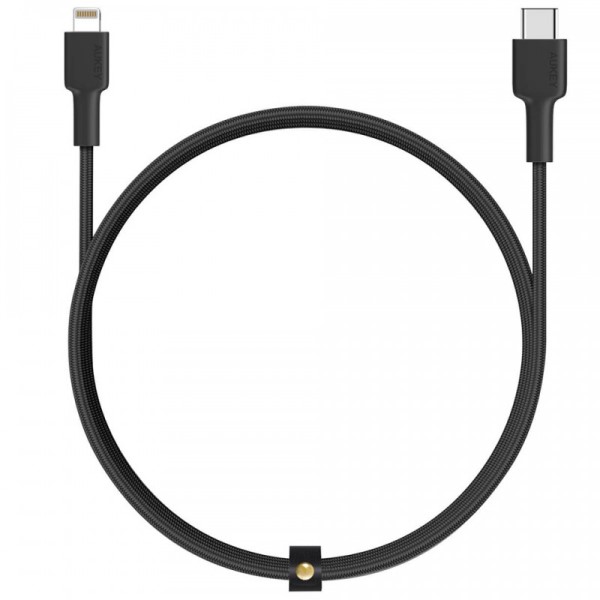 Hàng chính hãng- Bộ Cáp và Củ sạc cho Iphone hiệu Aukey 20W TypeC to Lightning , MFI dài 1m