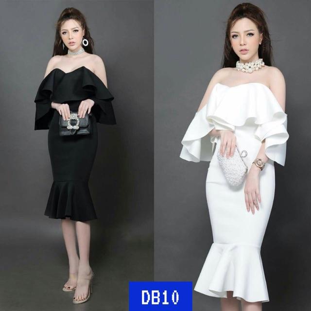 Có size M,L,XL đến 69kg - Đầm body đuôi cá cúp bèo trễ vai SIÊU GỢI CẢMMM MM
