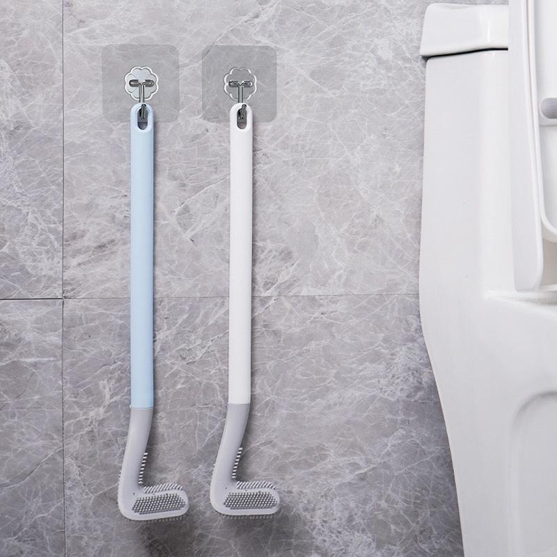 Chổi cọ toilet thông minh silicon cọ chà vệ sinh sạch mọi ngóc ngách bồn cầu, nhà tắm - Cây chà toilet, chà nhà tắm