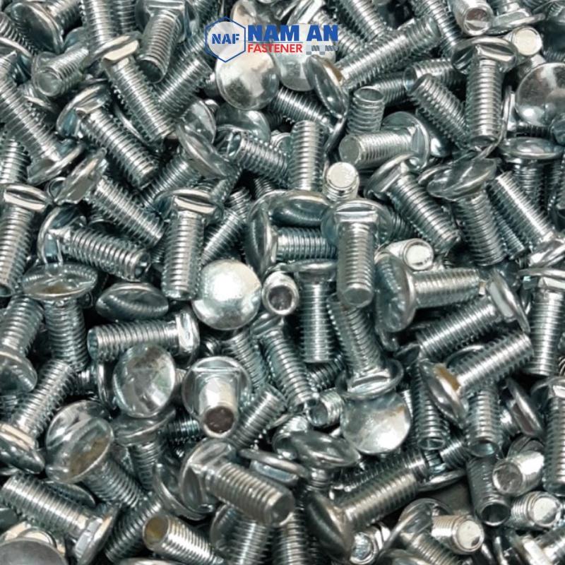 50 con Bu lông đầu tròn cổ vuông inox 304 M8x15 , bulong inox, bu lông cổ vuông chất liệu Inox 304