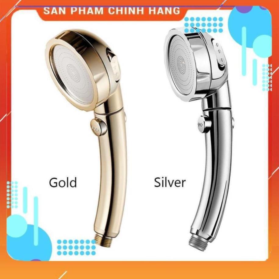 Vòi sen tăng áp️Evoucher Đầu vòi sen lọc nước áp suất cao có thể tháo rời 360 độ vàng bạc 206782 GOLD-206783 BẠC
