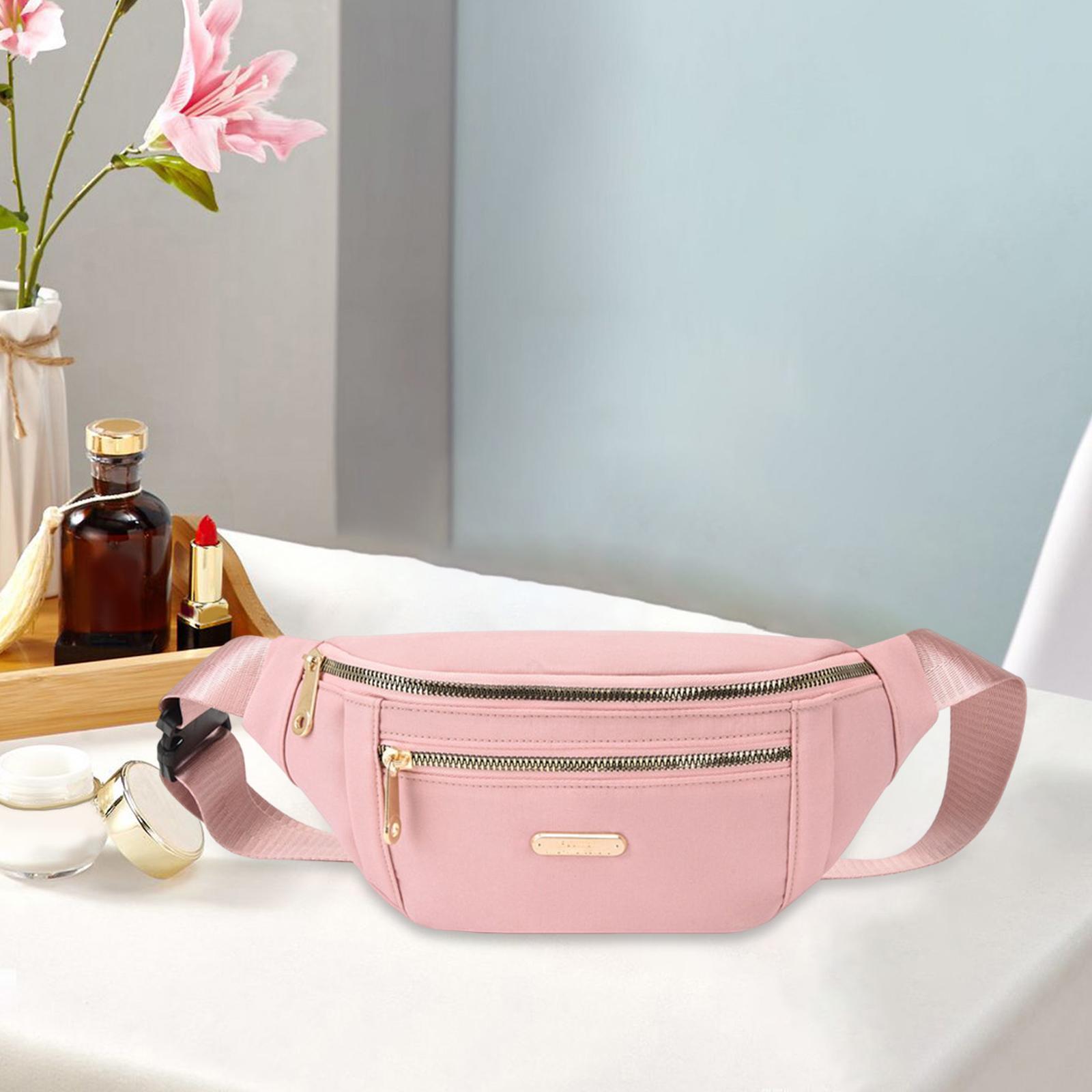 Fanny Pack Waist Pack with 2 Zipper Pockets Waist Bag for Running Workout Travel