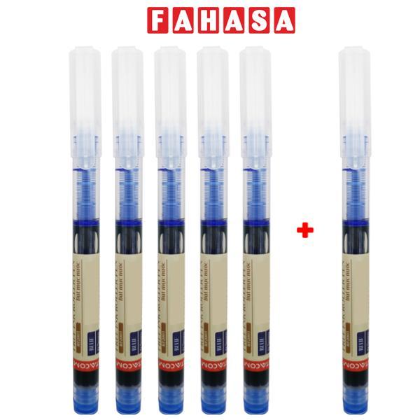 Vỉ 5 + 1 Bút Gel 0.5 mm - Stacom VRP2005_C - Mực Xanh