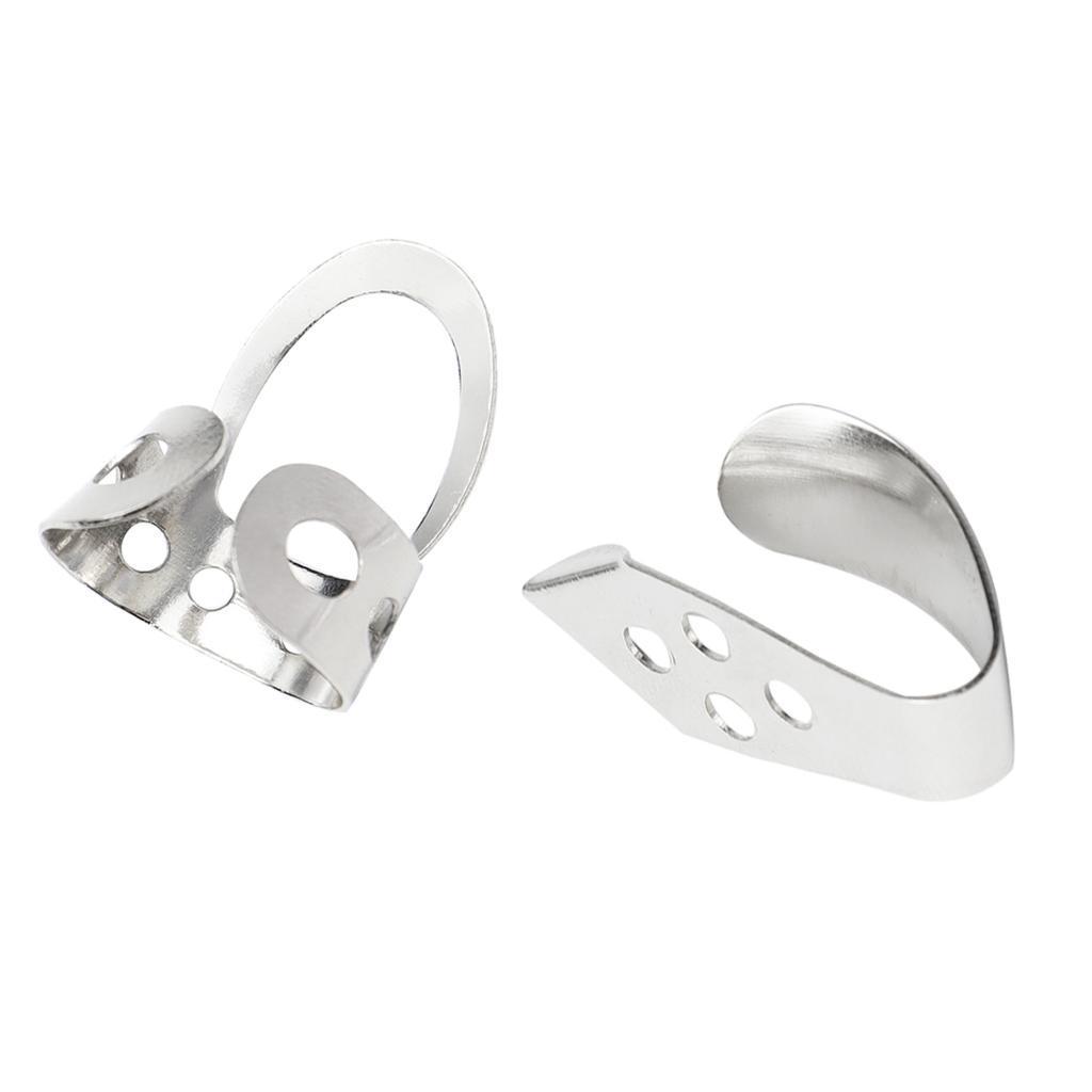 2X Classic Finger Picks with Thumb Guitar Adjustable