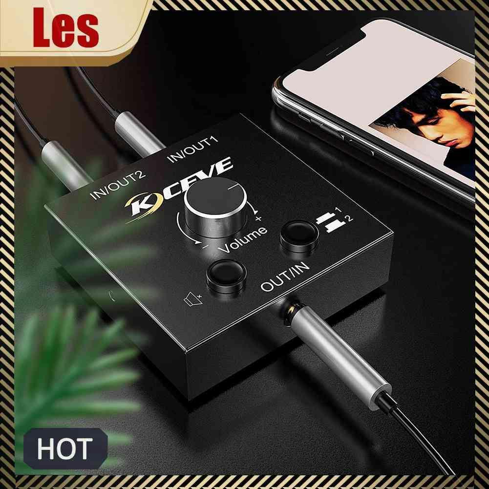 Bộ Chia Âm Thanh 2x1 / 1x2 3.5mm Chất Lượng Cao