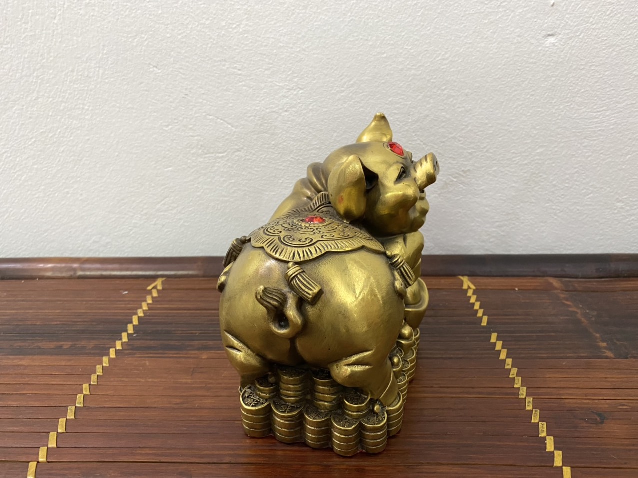 Tượng con heo Tài Lộc bằng đồng