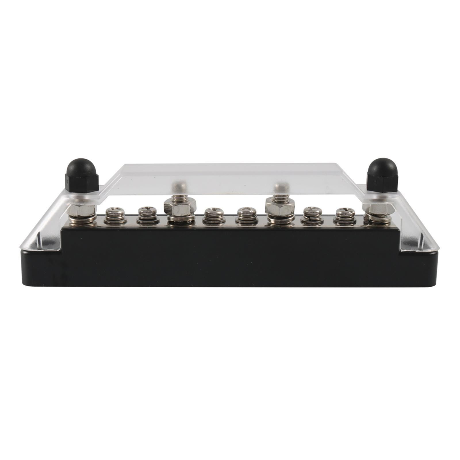 2x Bus Bar Power Distribution Block 4x M6 Studs 6x Screws for Boat Car