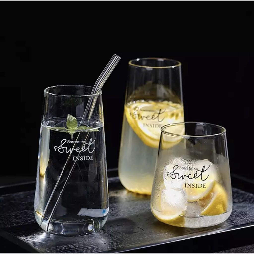 Cốc sinh tố Sweet - Ly cốc thủy tinh chịu nhiệt cao cấp Borosilicate k chì, hàng xuất Âu