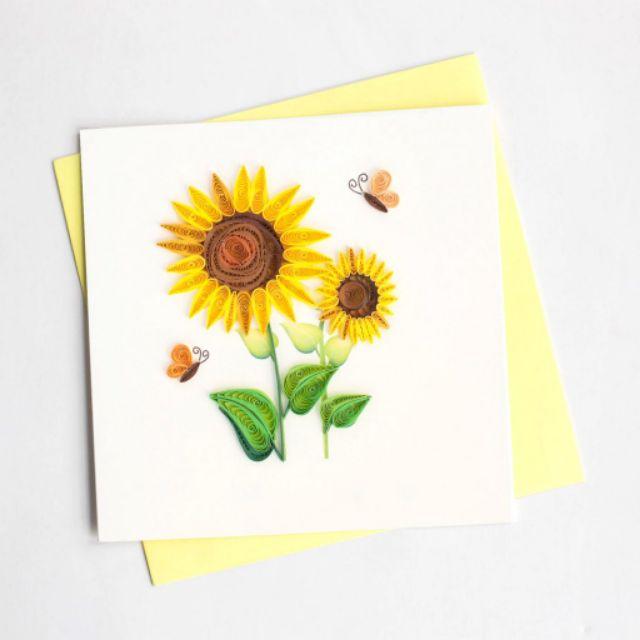 THIỆP QUILLING, thiệp handmade hoa giấy