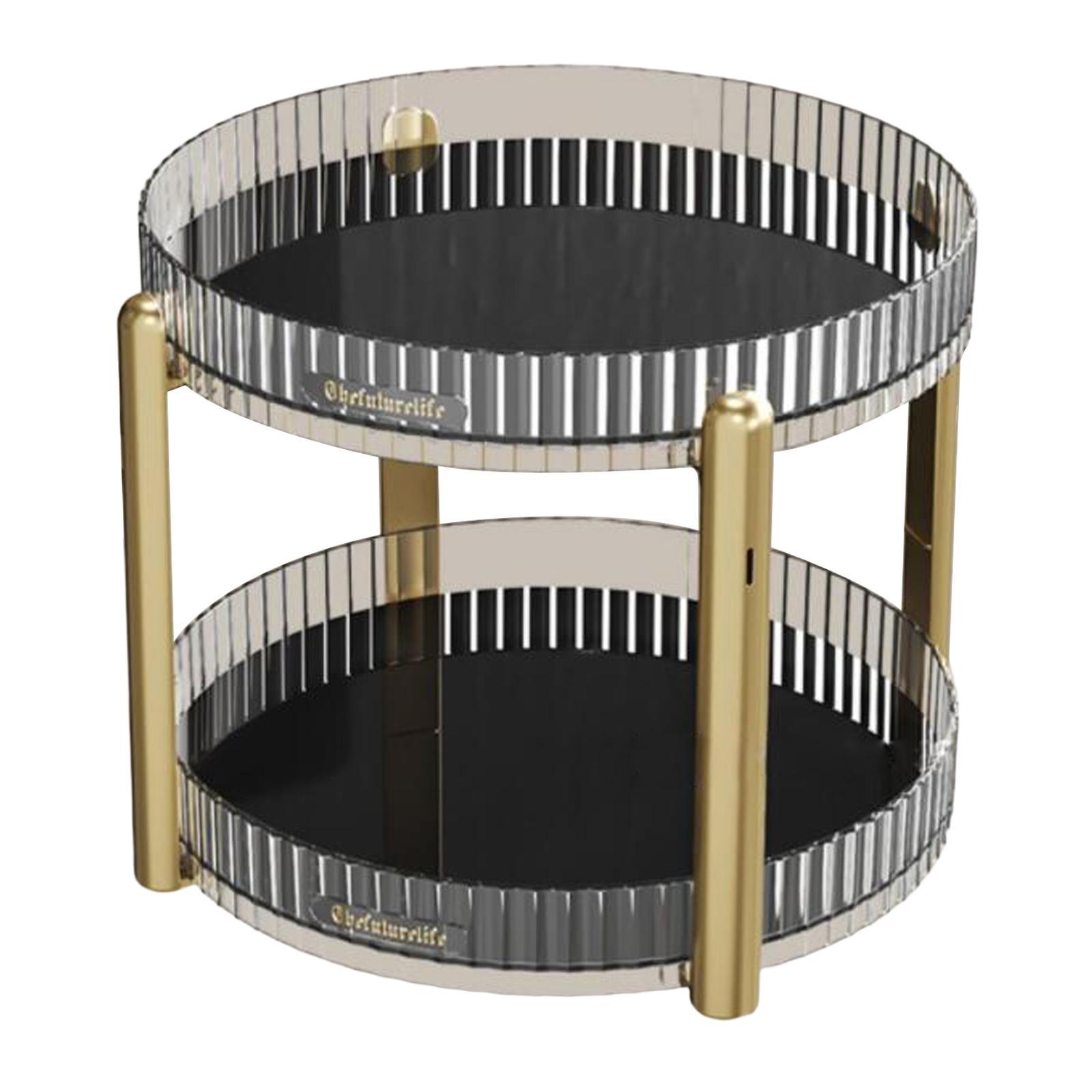 Makeup Organiser, 360 Degree Rotating Cosmetic Organiser, Large Capacity Make Up Storage for Dresser Bedroom Bathroom