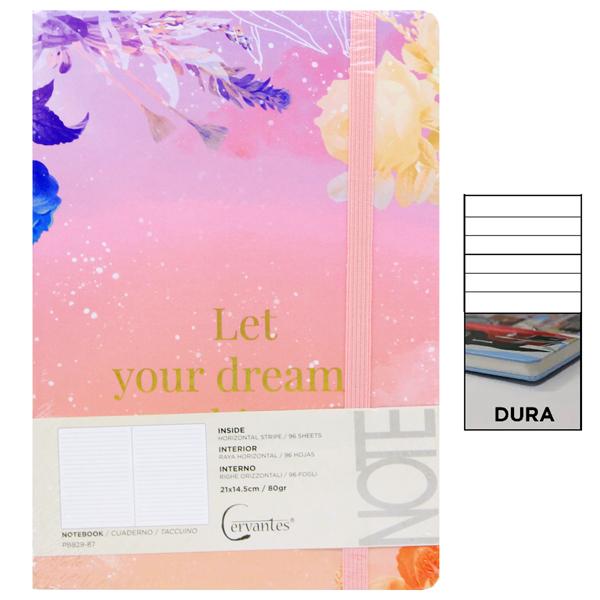 Sổ Ghi Chú Flowers A5 - Kẻ Ngang - 192 Trang 80gsm - Cervantes PB829-87 - Mẫu 4