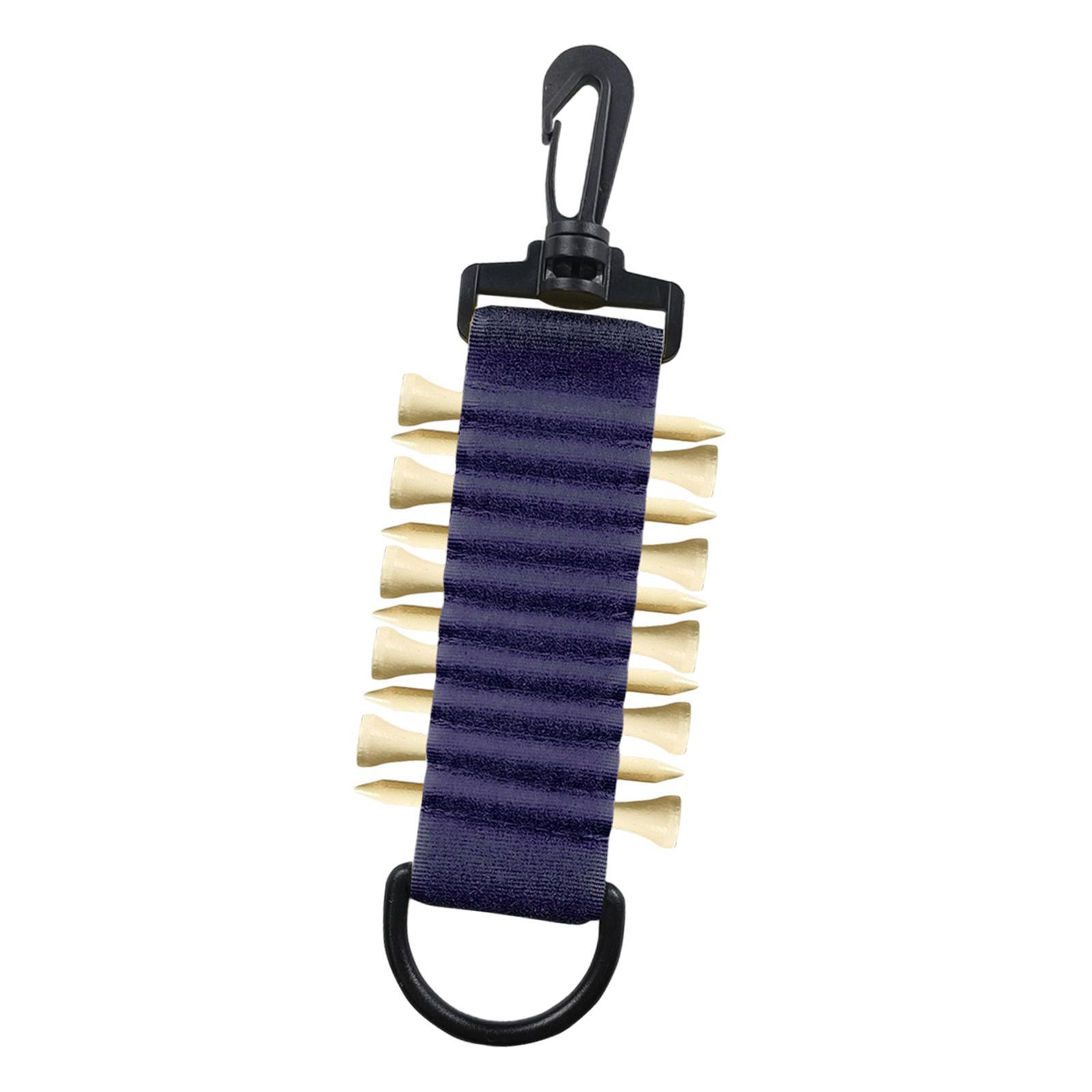 Golf Tee Holder Portable to Attach to Golf Bag Golf Tees Storage 10 Golf Tees Golf Tee Carrier for Golf Carts Driving Hitting