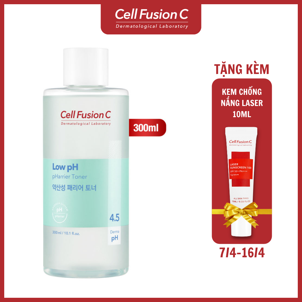 Nước Cân Bằng Tăng Cường Hàng Rào Bảo Vệ Da Cell Fusion C Low Ph Pharrier Toner (300ml)