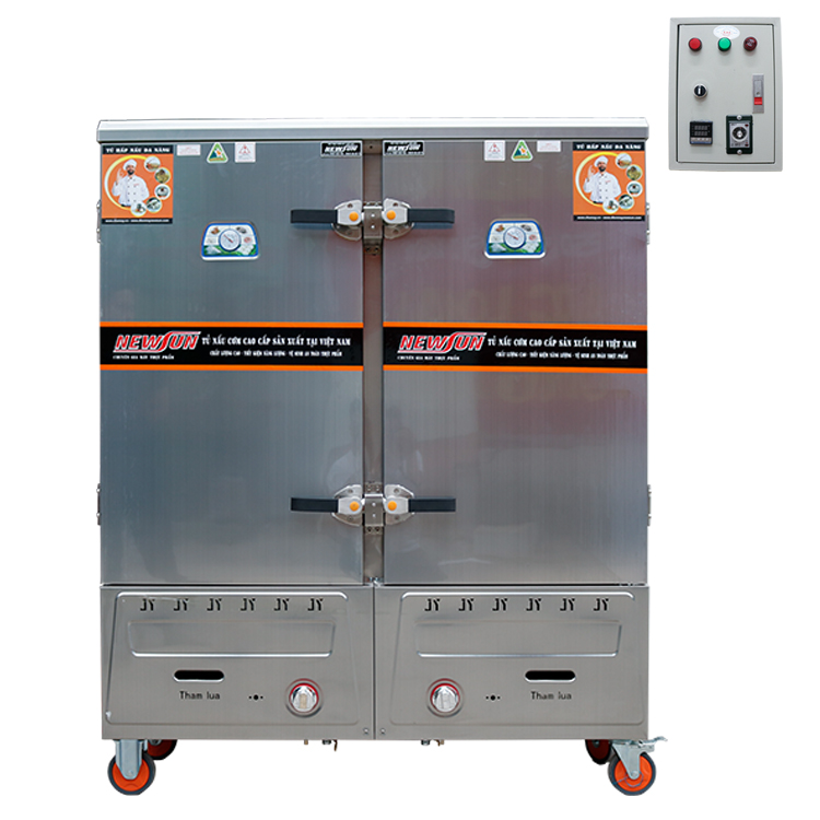 Tủ nấu cơm bằng điện 24 khay  NewSun (72 kg/mẻ) - Không tủ điều khiển (Ảnh 13)