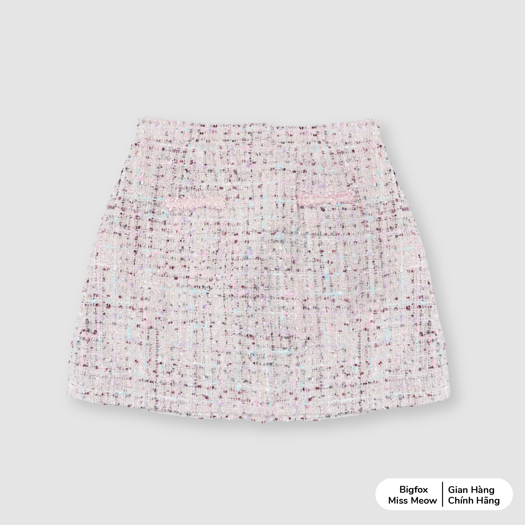 Chân váy dạ tweed cho bé gái BIGFOX MISS MEOW phom Hàn Quốc nữ tính mùa thu đông size đại 6-11 tuổi 20kg 38kg 2007