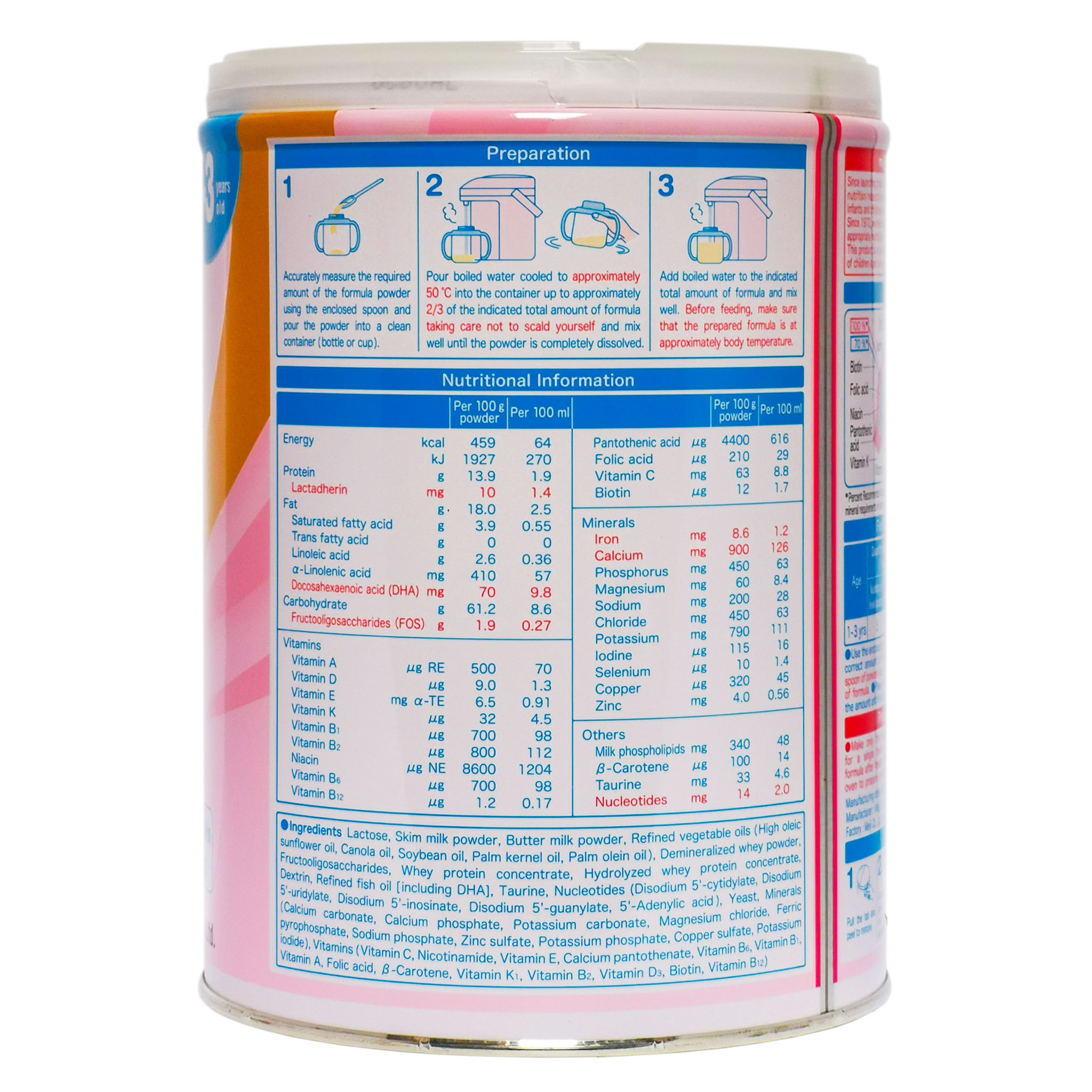 Sữa Meiji Growing Up Formula 800g (Dành cho trẻ 1 - 3 tuổi)