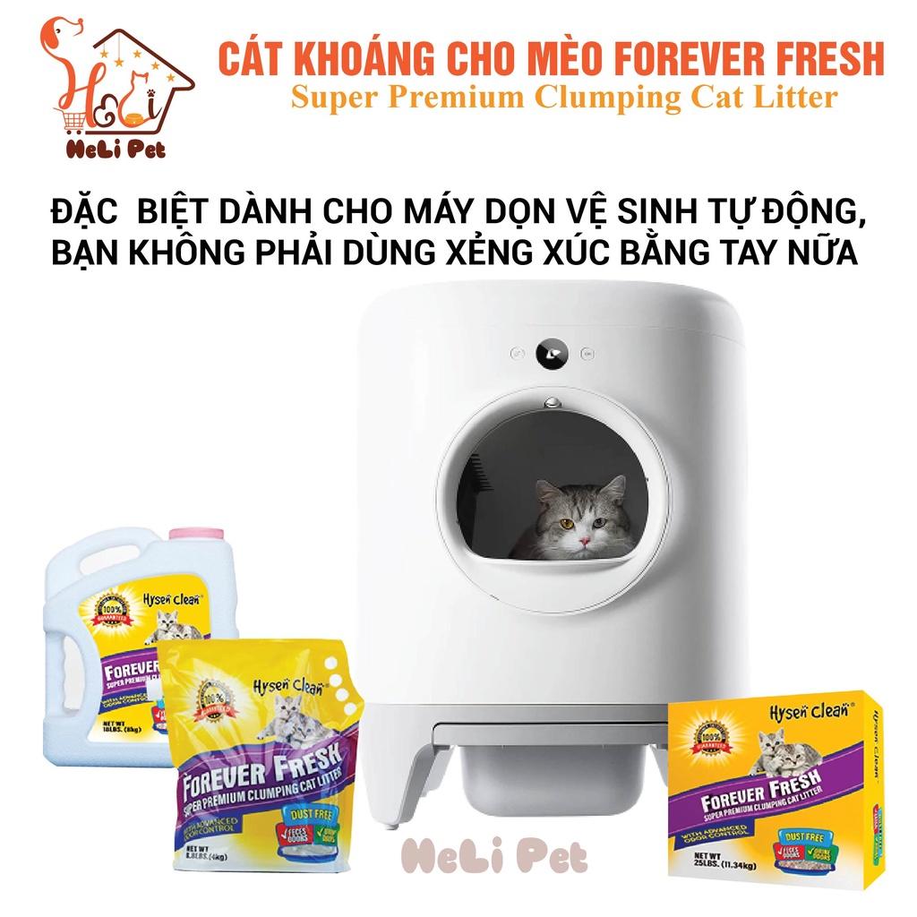 Cát Vệ Sinh Cao Cấp Cát Khoáng Dùng Cho Khay Vệ Sinh, Máy Vệ Sinh Cho Mèo 4Kg Siêu Vón Siêu Ít Bụi- HeLiPet