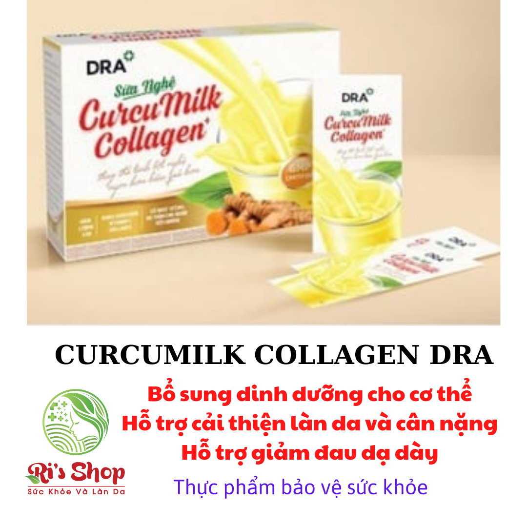 SỮA NGHỆ DRA CURCUMILK COLLAGEN - TĂNG SỨC ĐỀ KHÁNG - ĐẸP DA - ĐẸP DÁNG VÀ ĐẶC BIỆT NGƯỜI TIỂU ĐƯỜNG CÓ THỂ SỬ DỤNG