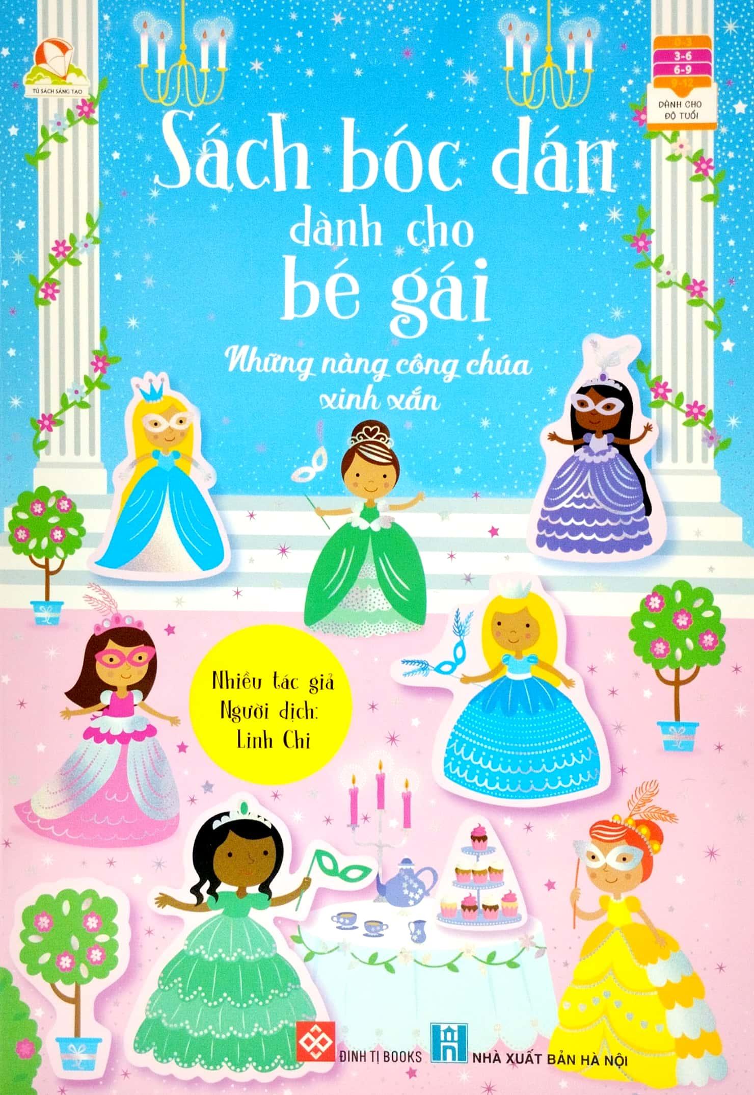 Bộ Sách Bóc Dán Dành Cho Bé Gái (Bộ 4 Cuốn)