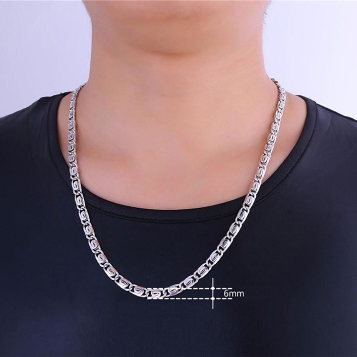 Dây chuyền nam titan cao cấp thời trang thép không gỉ xoắn ốc cỡ inox wakaha,vn cỡ 6mm PTDCNA156