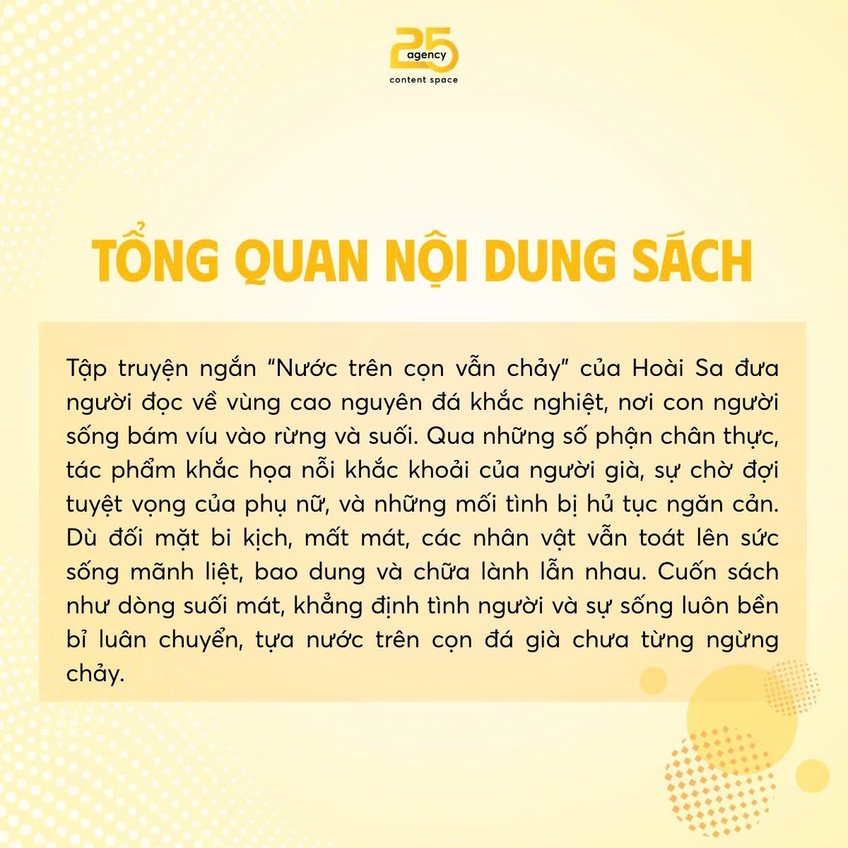 NƯỚC TRÊN CỌN VẪN CHẢY - HOÀI SA