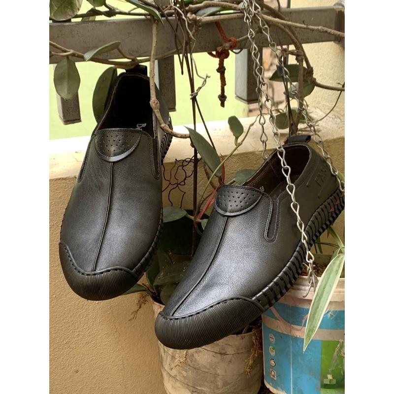 Giầy mọi lười nam siêu mềm Tomshoes, cam kết da thật 100%
