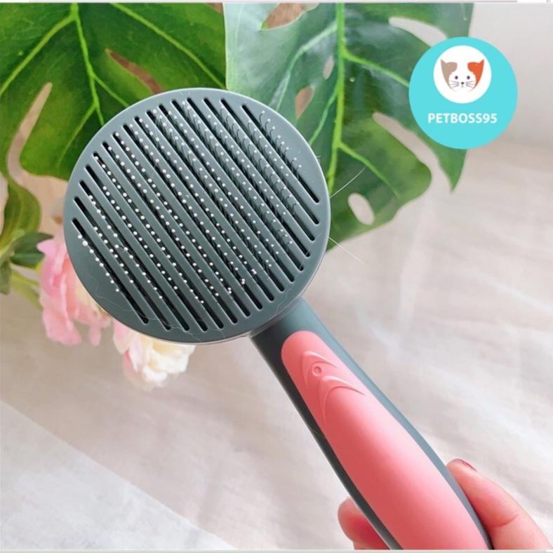 Lược chải lông chó mèo T9 PAKEWAY, Lược đẩy lông và massage thú cưng