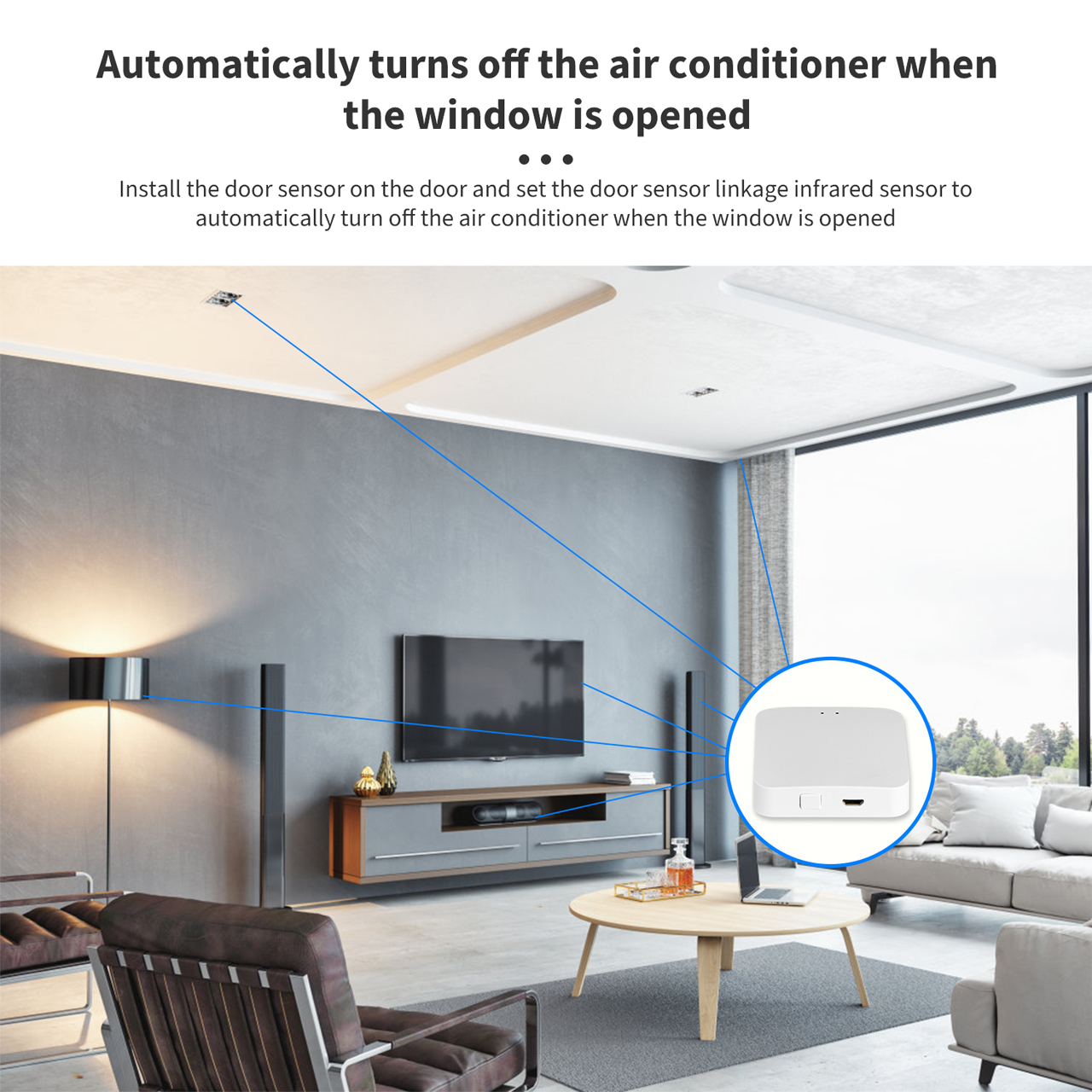 Bộ Điều Khiển Trung Tâm Zigbee Smart Gateway Cho Nhà Thông Minh kết nối Bluetooth, Wifi Thông Qua App Tuya, Smart life - Hàng Chính Hãng