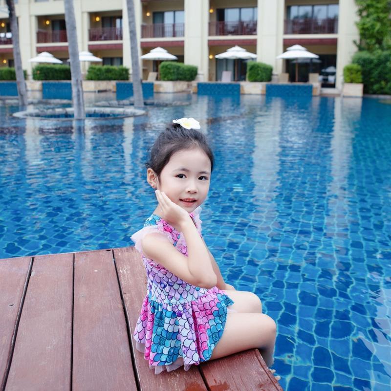 Bé Áo Tắm Bé Gái Trẻ Em Một Mảnh Phù Hợp Với Đồ Bơi Nàng Tiên Cá Bikini Trẻ Em Áo Tắm Công Chúa Dễ Thương Đi Biển Bé Gái 2 4 6 8 Năm