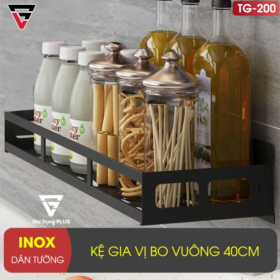 Kệ đựng gia vị, chai lọ dán tường / treo tường cho phòng bếp đa năng - Không cần bắt vít, đục lỗ bằng inox 304 cao cấp