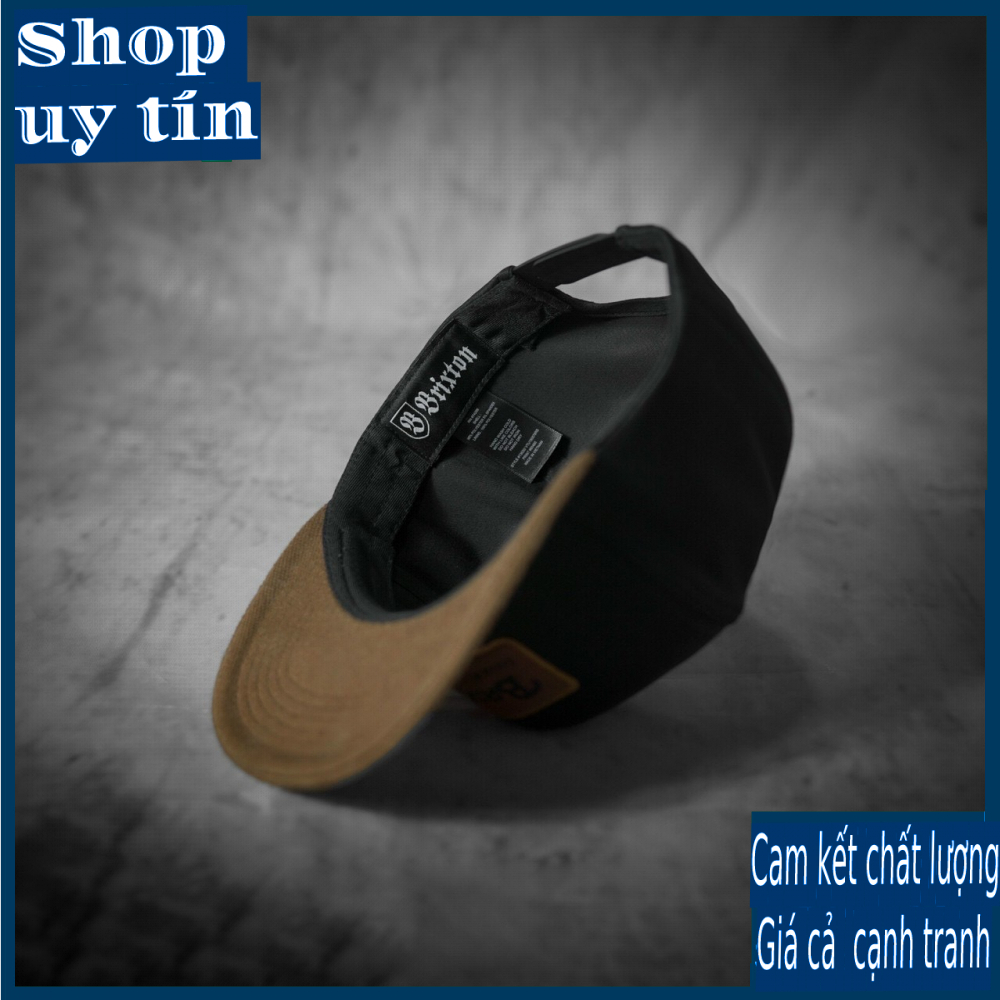 Freeship - MŨ NÓN KẾT LƯỠI TRAI SNAPBACK ĐEN KẾT HỢP NÂU THỜI TRANG NAM NỮ CHẤT LƯỢNG CAO CẤP - KIEU CPK