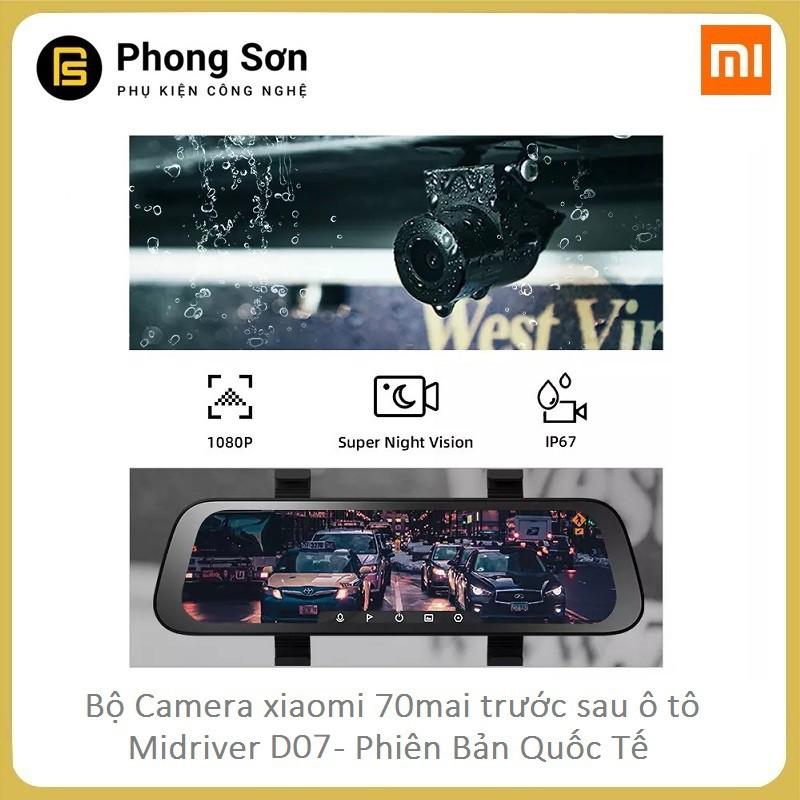 Camera hành trình gương - 70Mai rearview Dash cam Midriver D07