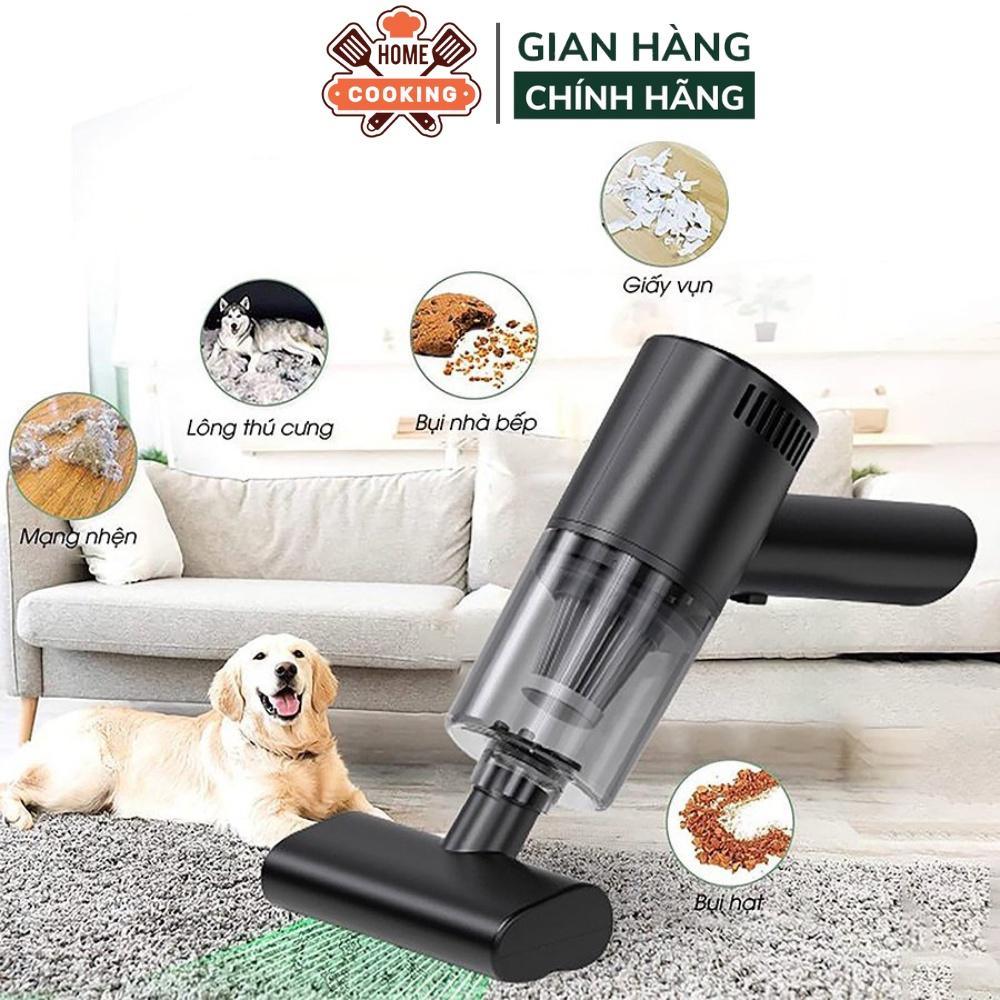Máy hút bụi mini cầm tay sạc pin, máy hút bụi giường nệm, ô tô bàn làm việc đa năng, công suất 120w, bảo hành 12 tháng