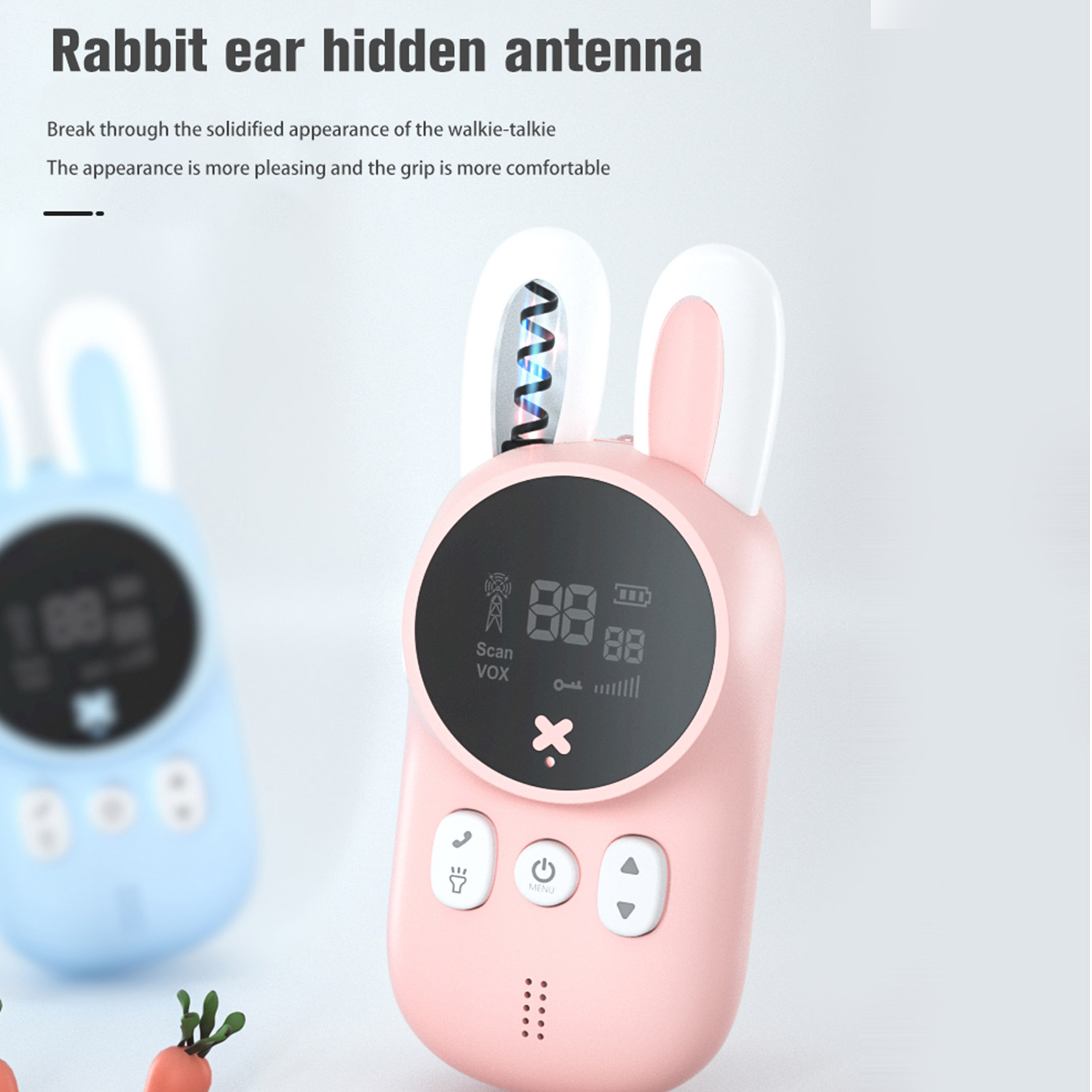 Children's Walkie Talkie for Kids Handheld Child Gift Walky Talky with Flashlight Two-Way Radio Boys & Girls Toys Age