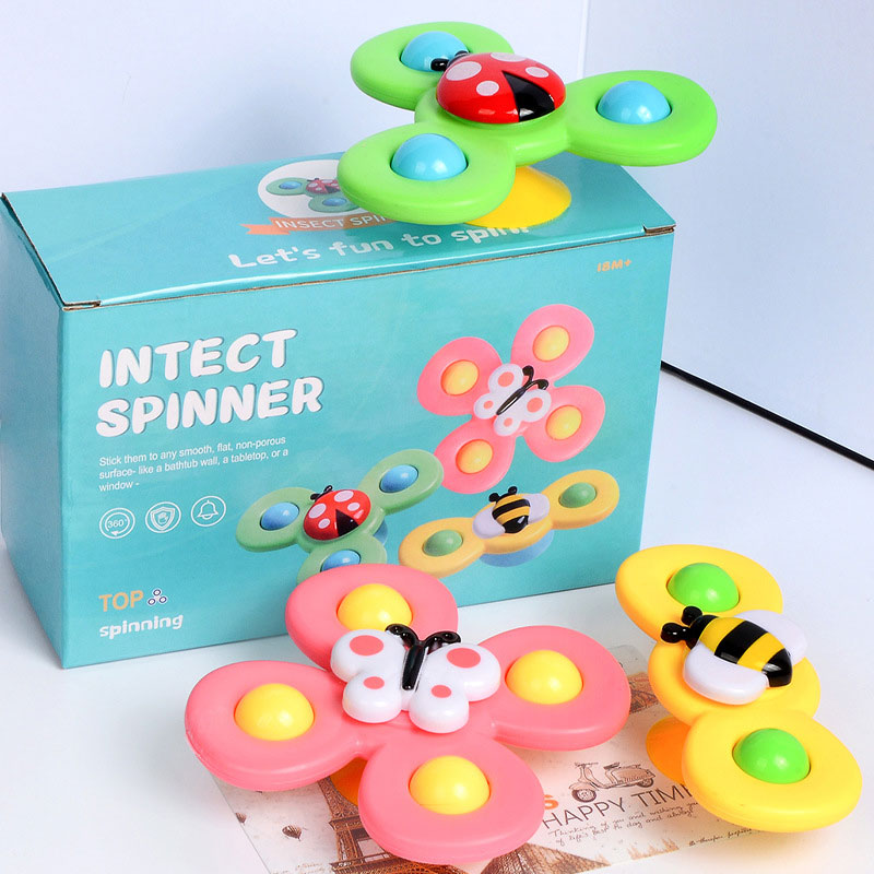 Con Quay Spinner Đồ Chơi Trẻ Em Hình Côn Trùng Chất Liệu Nhựa PP Nguyên Sinh An Toàn Tuyệt Đối 