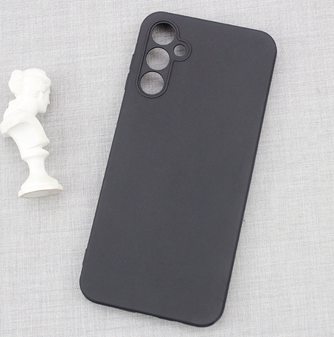 Ốp lưng dành cho SamSung Galaxy A04s dẻo màu đen bảo vệ camera sau, chống bám vân tay - hàng nhập khẩu