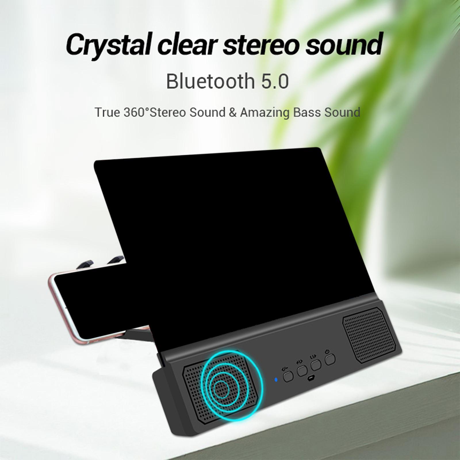 Screen Magnifying phone Speaker Retractable Stand Holder for Living Room All Smartphones