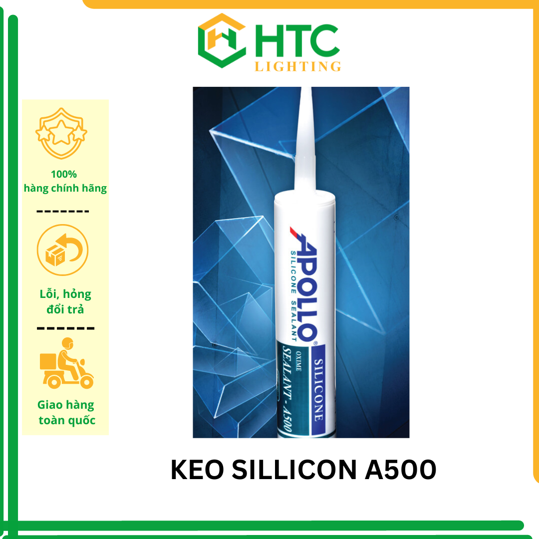 Keo Silicon Apollo A500 (trắng trong/ trắng đục) Và Dụng Cụ Bắn Keo - Dụng cụ bắn keo