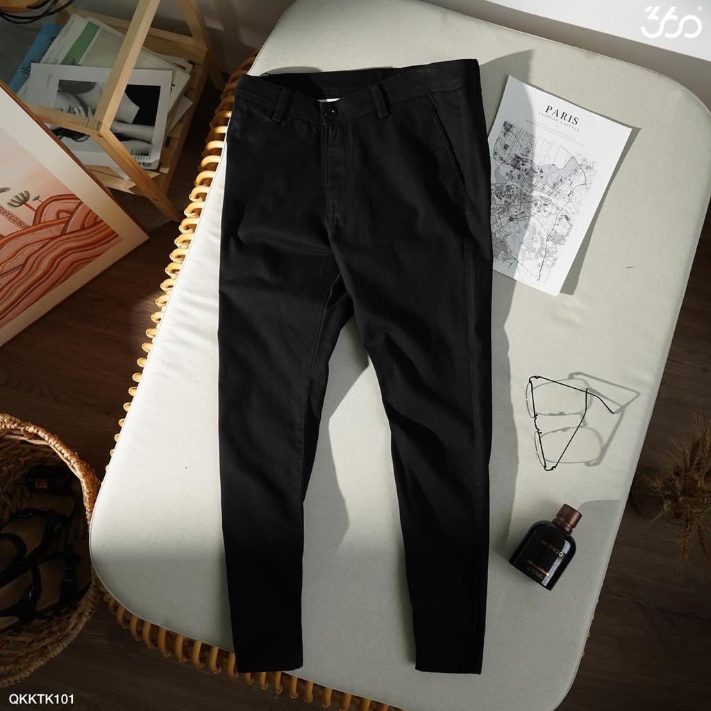 Sale Quần kaki nam 360 BOUTIQUE quần kaki dáng dài thời trang - QKKTK101