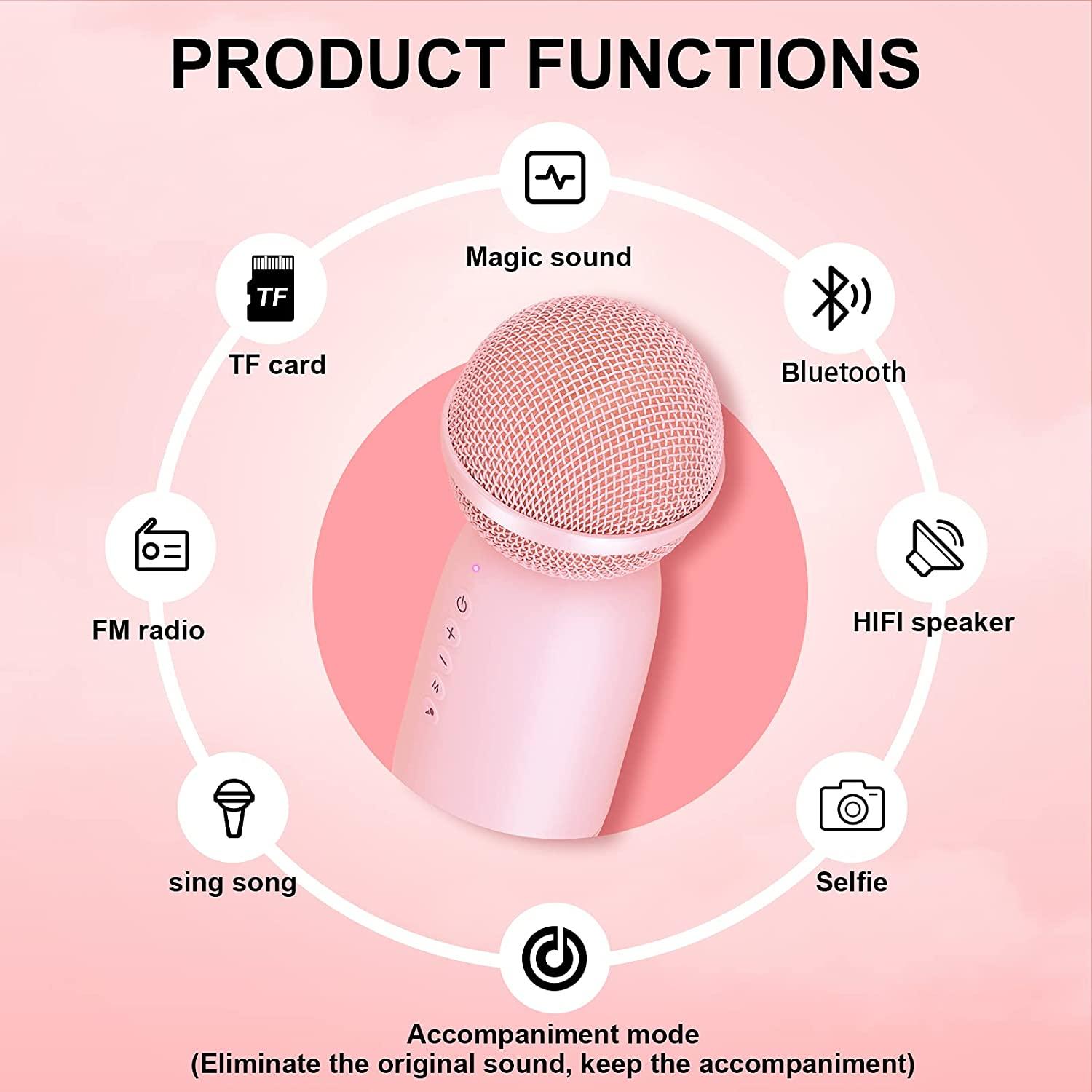 Micrô không dây cho trẻ em, Micrô loa Bluetooth cầm tay di động