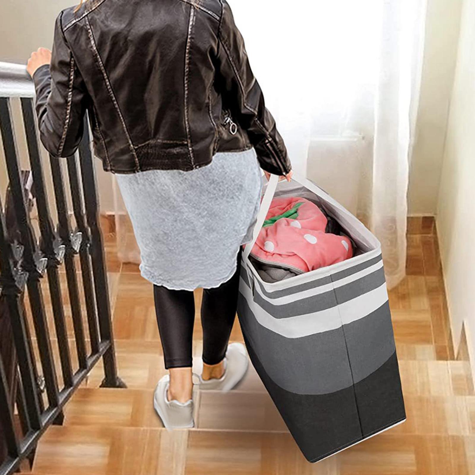 Laundry Basket Containers Lightweight Sundries Storage Bins Finishing Basket Storage Foldable Durable Portable for Closets Household Travel