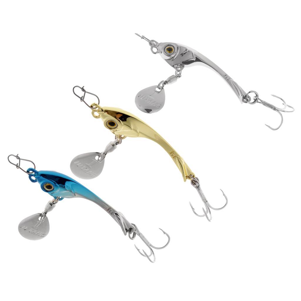 Durable Fake Fishing Lures Metal Spoon Baits Lures Set With Fishing Hook