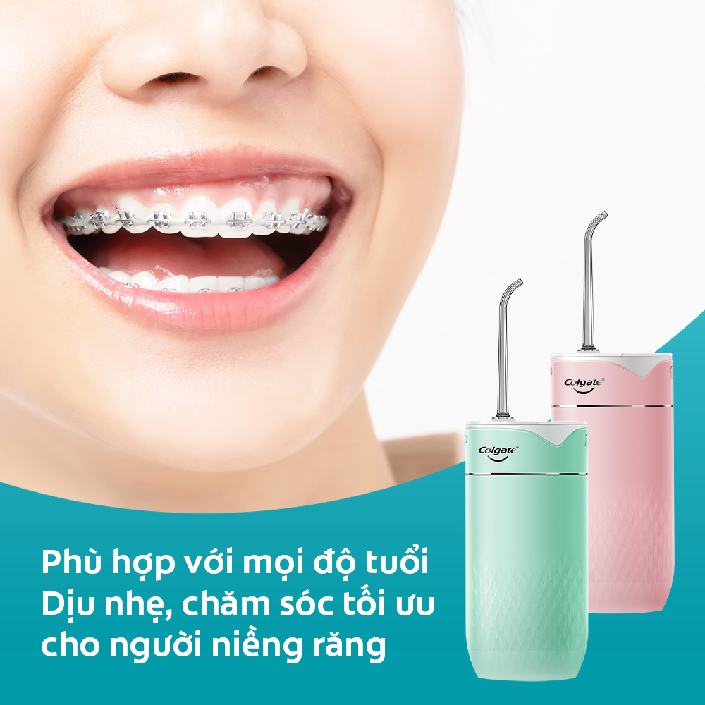 Bộ 2 đầu tăm nước Colgate thay thế - Phụ kiện cho máy tăm nước Colgate nhỏ gọn, bỏ túi