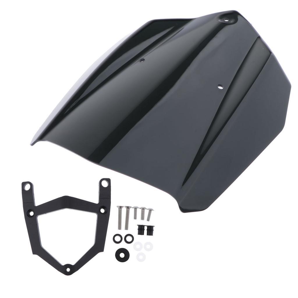 Motorcycle Plastic Windshield Windscreen Wind Shield Screen Protector with Mounting Bracket for Yamaha MT 03 MT-03 MT03 2016-2017