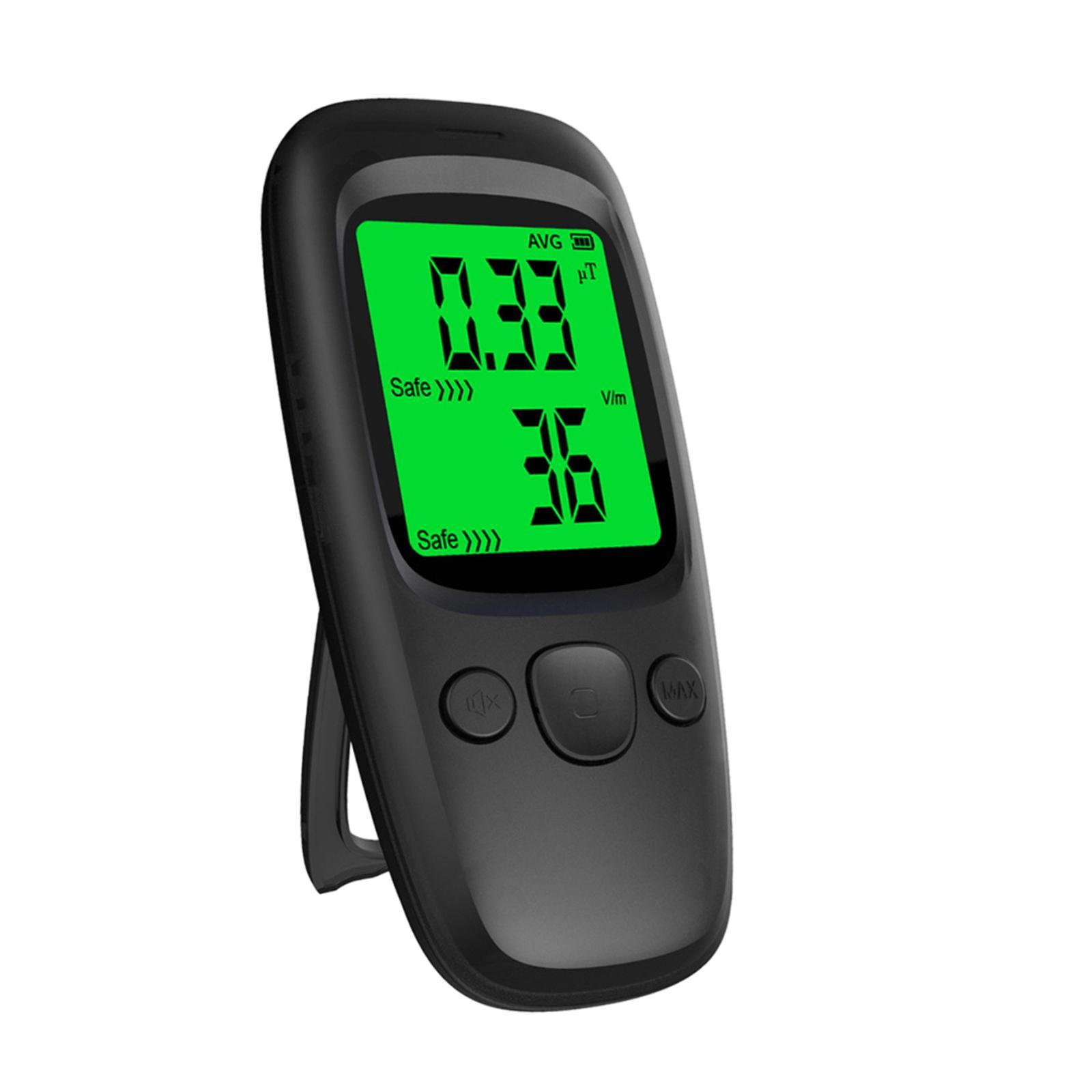 Electromagnetic Field Tester EMF Tester Handheld Portable for Testing with Backlight Digital LCD EMF Monitor for Signal Base Station Outdoor